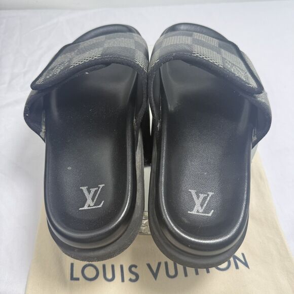 Louis Vuitton Miami Mule Sandals 1ACR2P - Size 9 US / 42 EU - Damier - Authentic - Picture 5 of 8